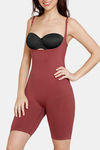 Zivame All Day Seamless Knee Length Bodysuit - Wild Ginger — thumbnail 6